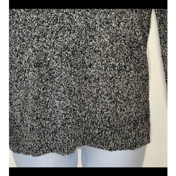 Rafaella Cowl Neck Black & Grey Marbled Cozy Sweater size Medium - Picture 10 of 14